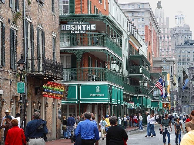 Downtown New Orleans at dusk